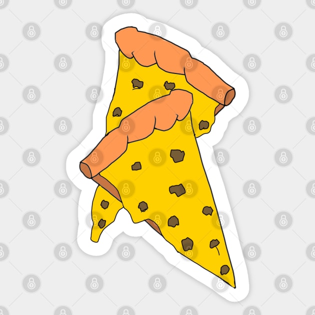 Sausage and Cheese Pizza Slices Sticker by Usagicollection